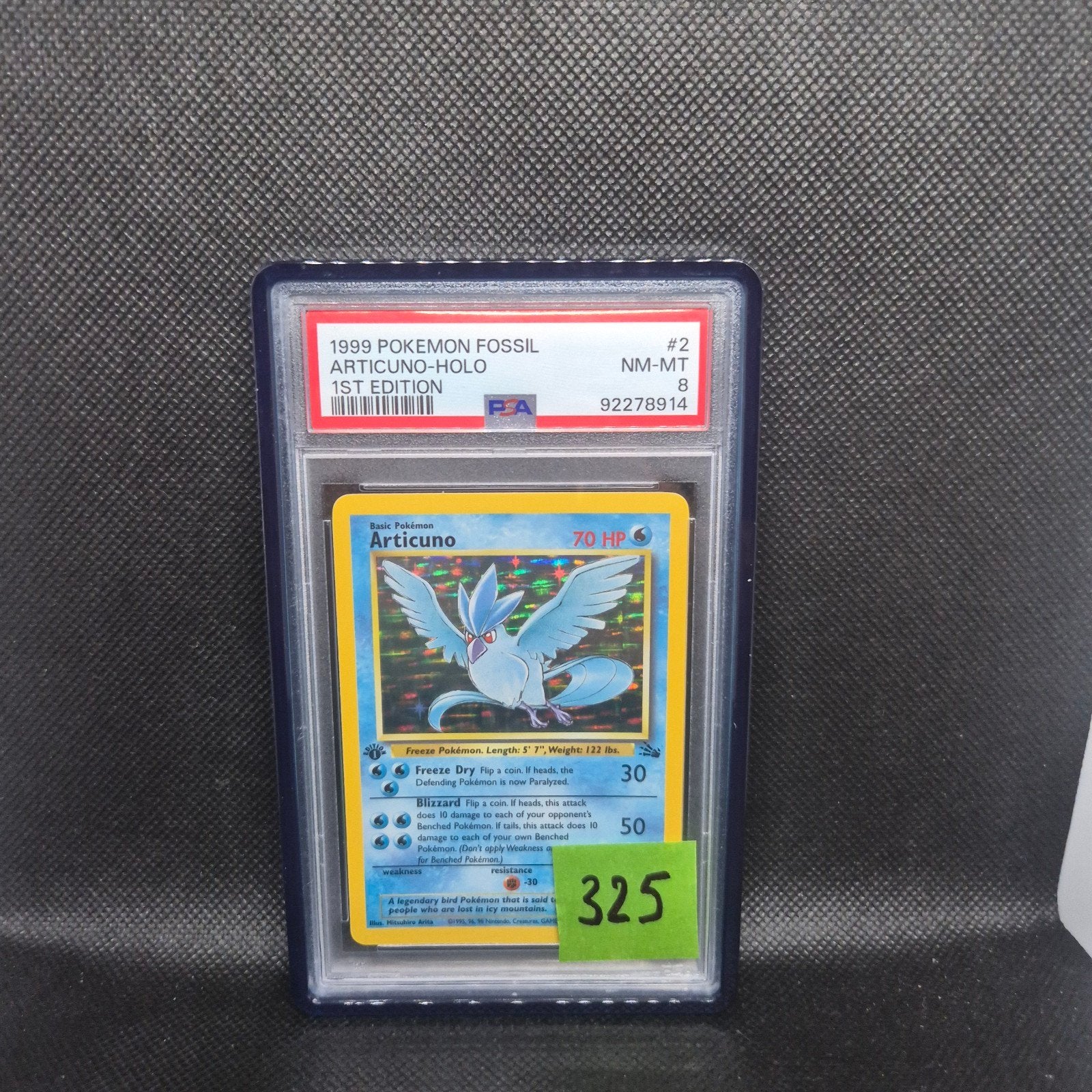 Articuno Holo 1st Edition Fossil PSA 8, Ophalen of Verzenden, Zo goed als nieuw