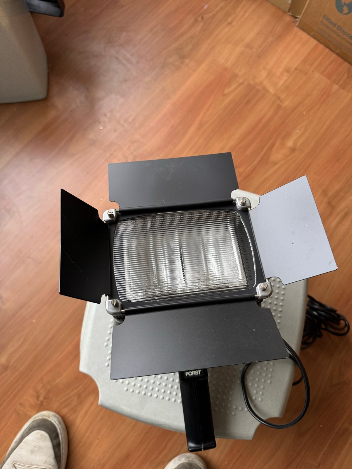 Porst GLV 2000 Videolamp met Barndoors, Overige merken, Belichting, Ophalen, Gebruikt