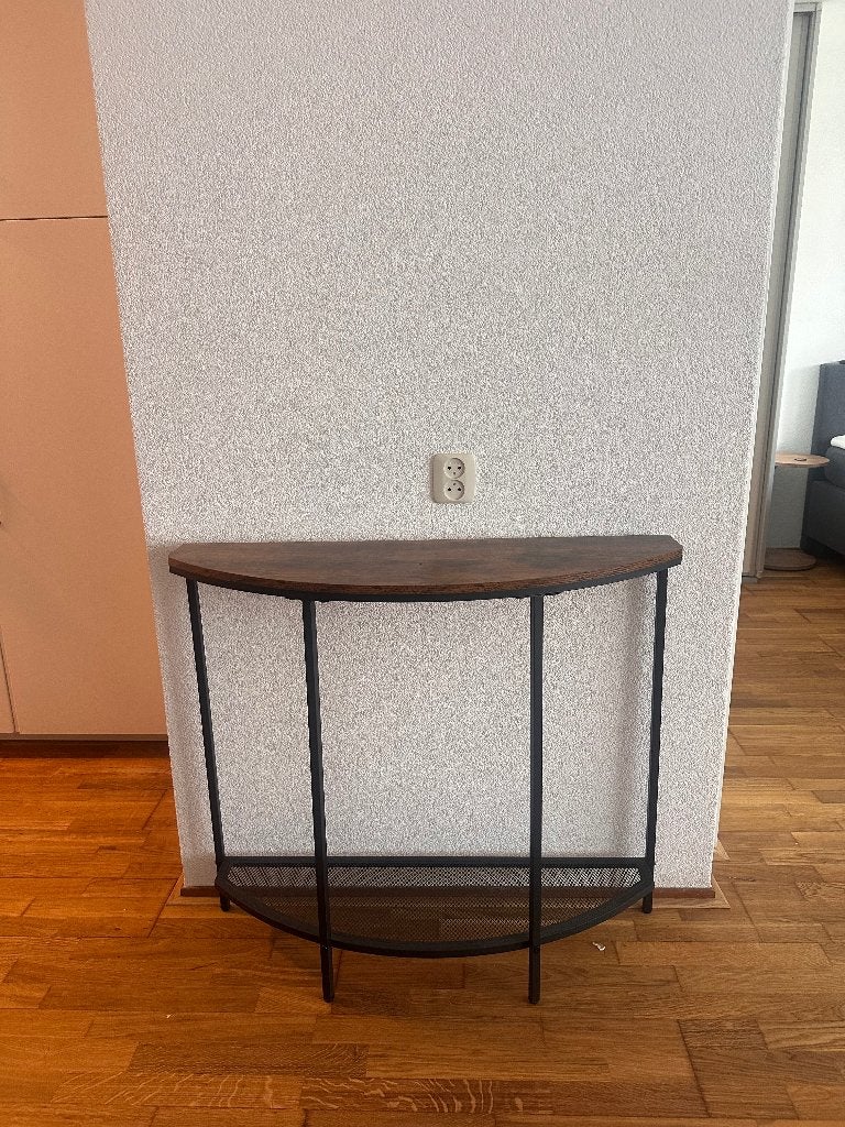 Vicco console tafel Fryk, eiken rustiek 92x81.5cm, Ophalen, Gebruikt, 75 cm of meer, Overige vormen
