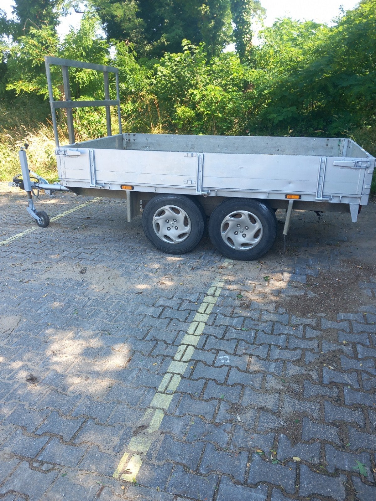 Te koop aanhangwagen, Ophalen, Gebruikt