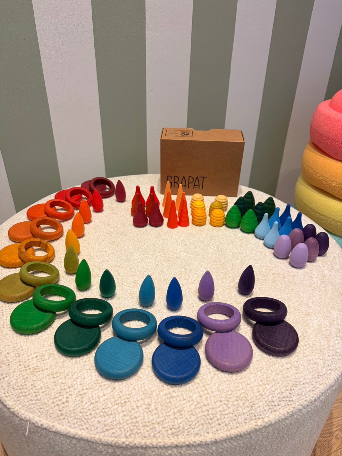 Grapat regenboog mandela mix 72 stuks, Ophalen of Verzenden, Nieuw