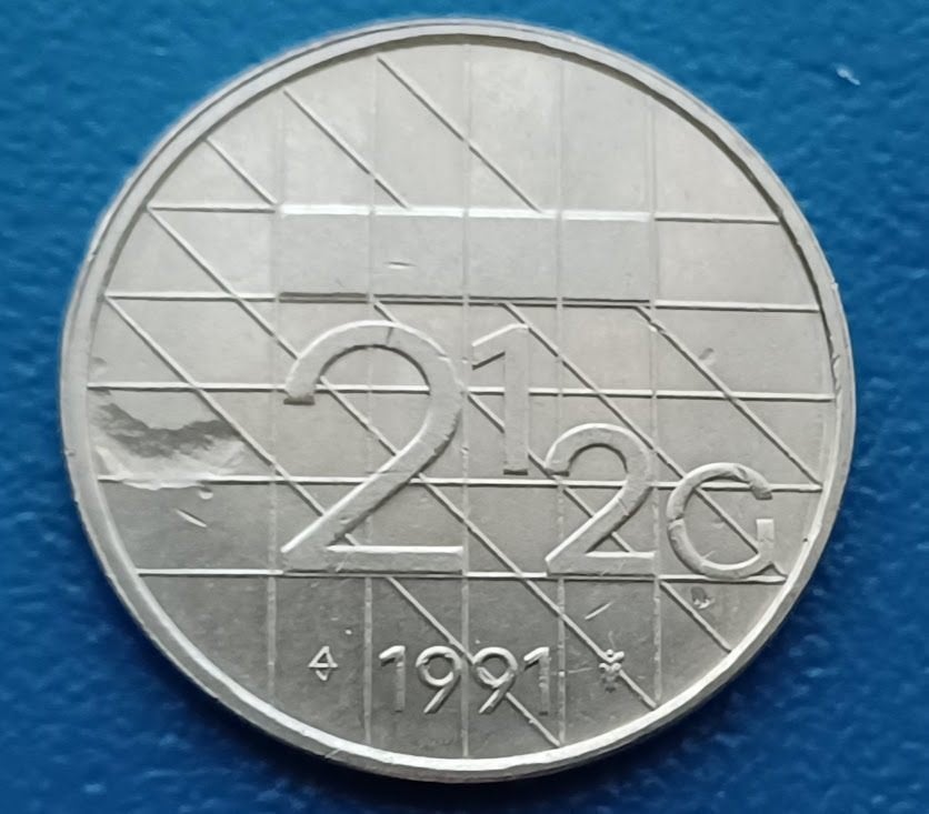 2 1/2 gulden 1991 - Beatrix, Verzenden, Koningin Beatrix, 2½ gulden, Losse munt