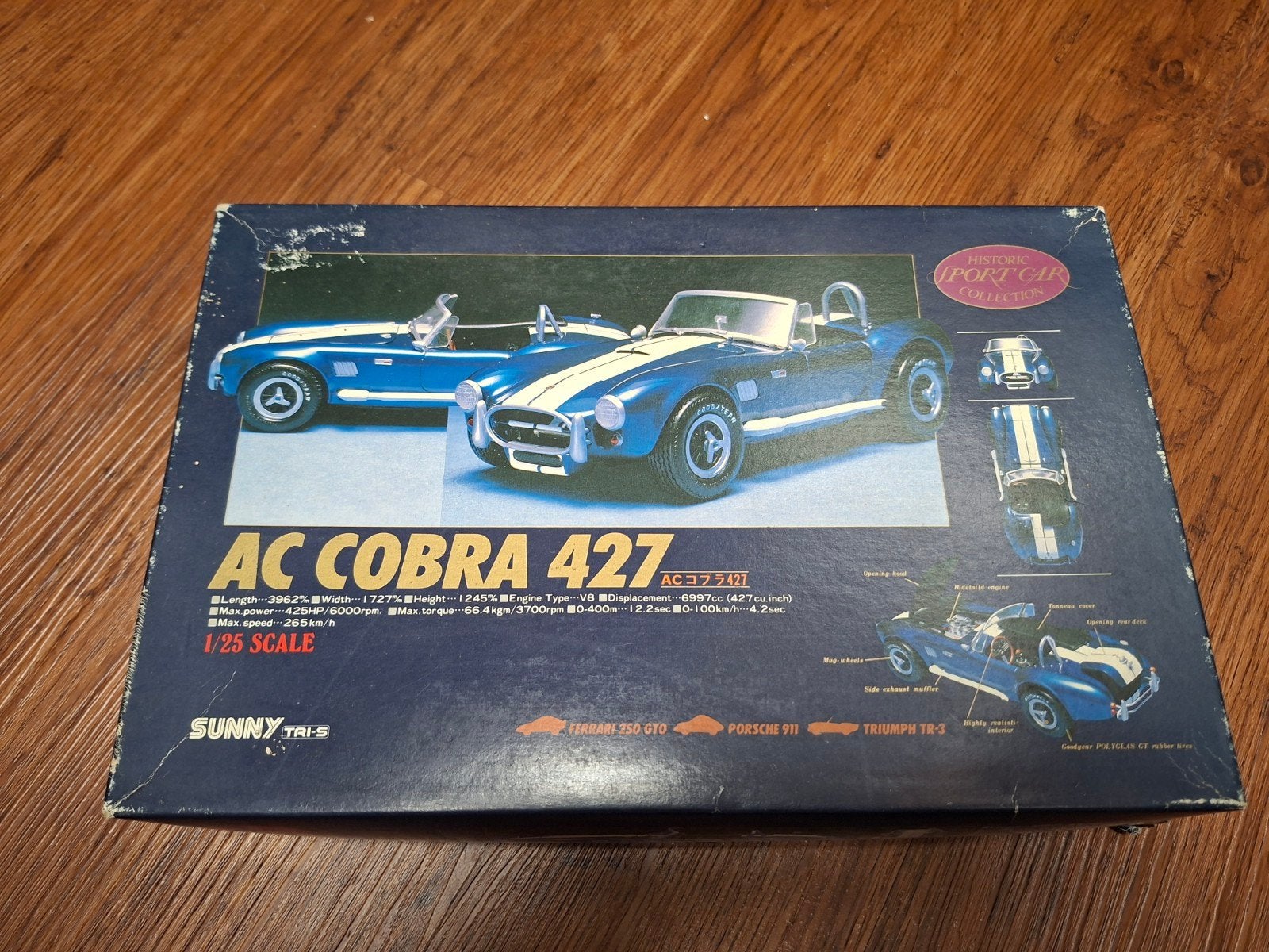 sunny bouwdoos 1/25 AC cobra 427, Hobby en Vrije tijd, Ophalen of Verzenden, Groter dan 1:32, Auto, Overige merken