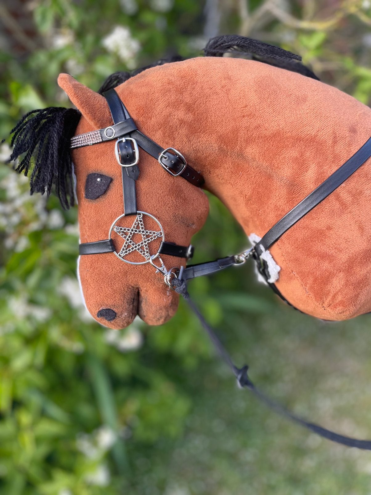 Hobby horse hoofdstel en borsttuig set, Ophalen of Verzenden, Zo goed als nieuw