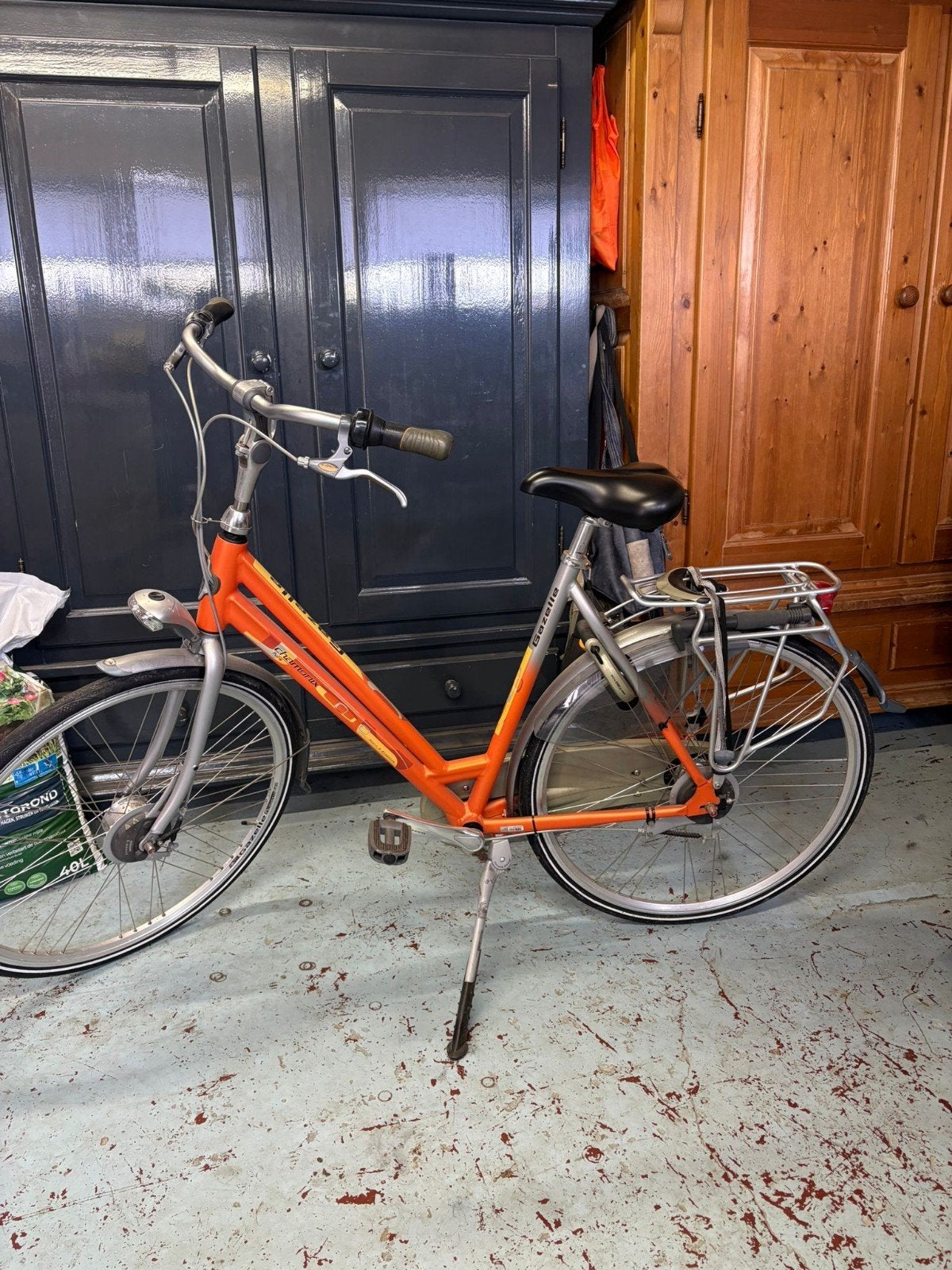 Gazelle Chamonix Pure Damesfiets - Oranje/Zilver, Fietsen en Brommers, Fietsen | Dames | Damesfietsen, Ophalen, Zo goed als nieuw