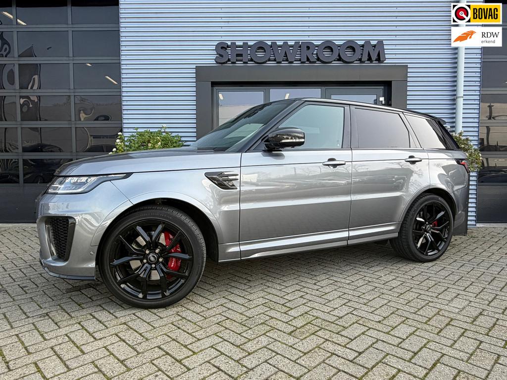 Land Rover Range Rover Sport P575 SVR Carbon Edition Suede h, Auto's, Land Rover, Bedrijf, Te koop, 360° camera, 4x4, ABS, Achteruitrijcamera