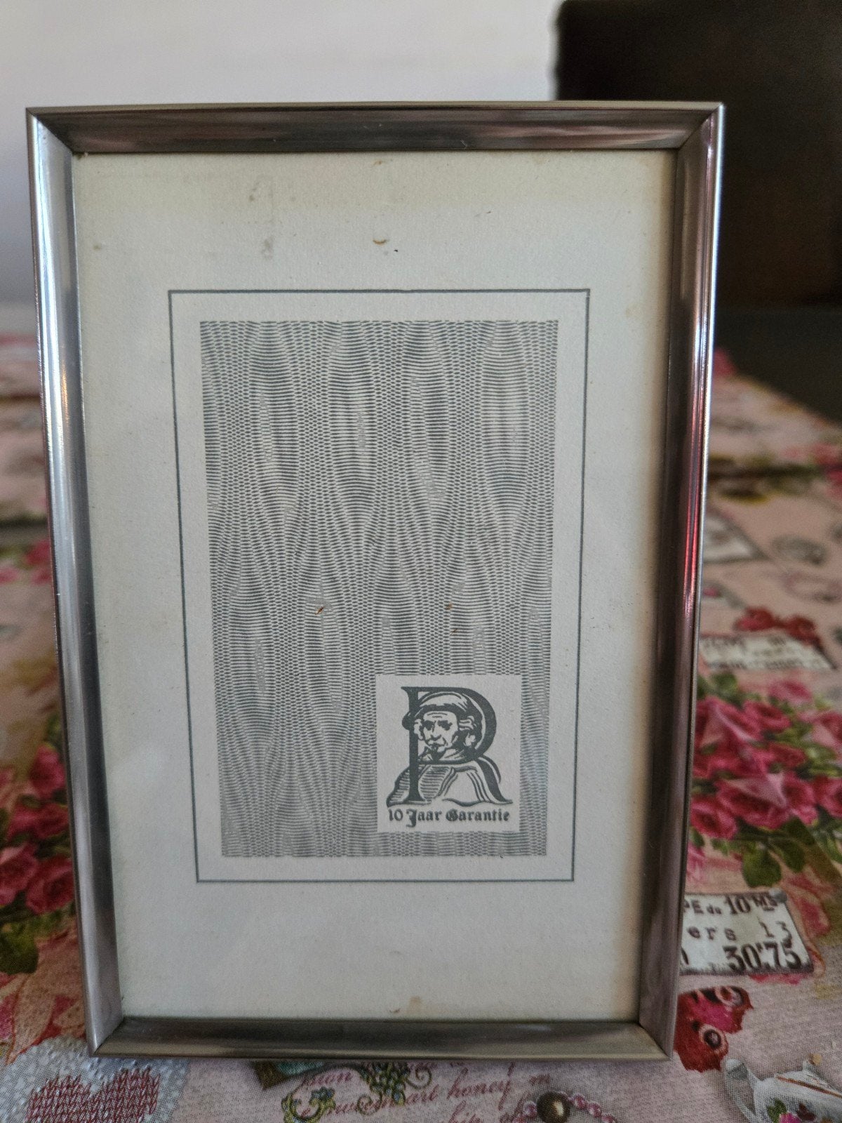 Fotolijstje 9x13 cm - Zilverkleurig metaal, Ophalen