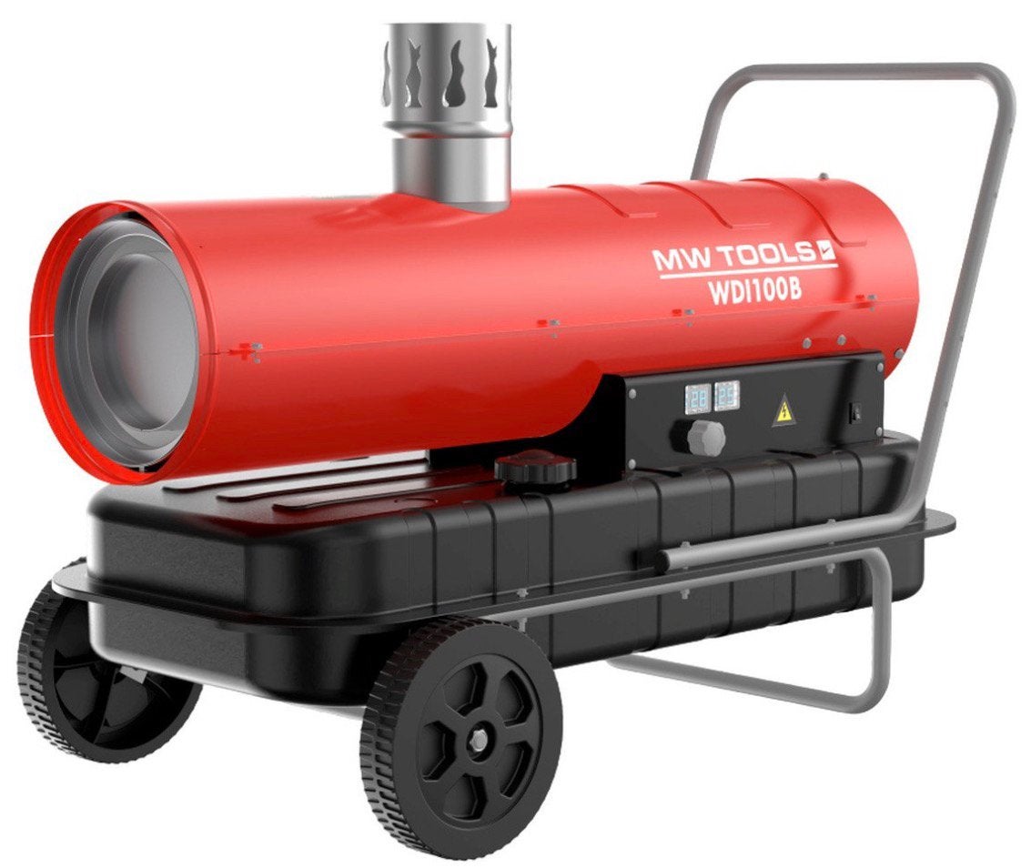 Indirecte dieselheater 30 kW - Met rookgasafvoer - Tot 1740, Ophalen, Nieuw