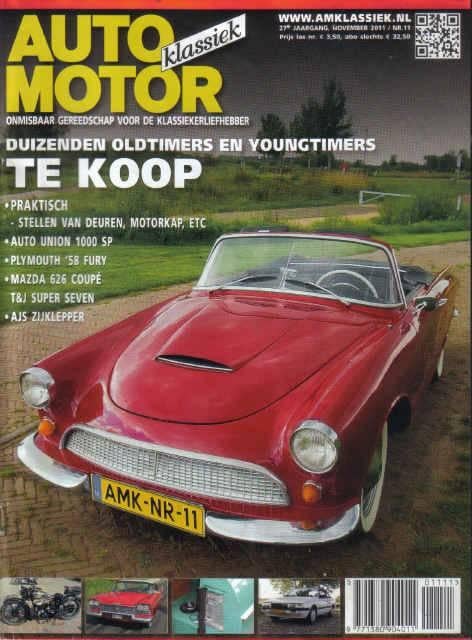 AMK 11 2011 : Mazda 626 Coupe - Auto Union 1000 SP - AJS, Ophalen of Verzenden, Gelezen, Algemeen