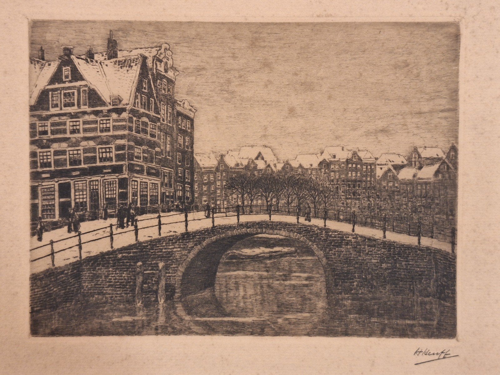 Ets Amsterdam door Herman Heuff, Ophalen of Verzenden