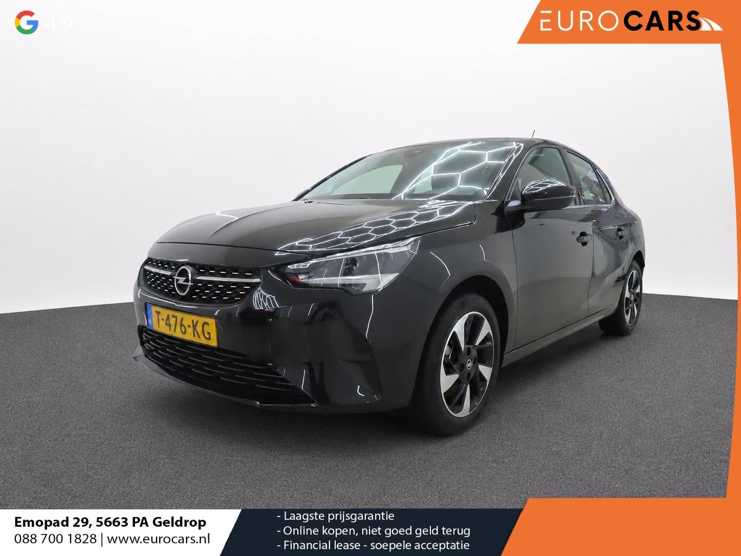Opel Corsa Electric 50 kWh 3 Fase Airco Cruise control LED P, Auto's, Opel, Gebruikt, Parkeersensor, Zwart, Origineel Nederlands