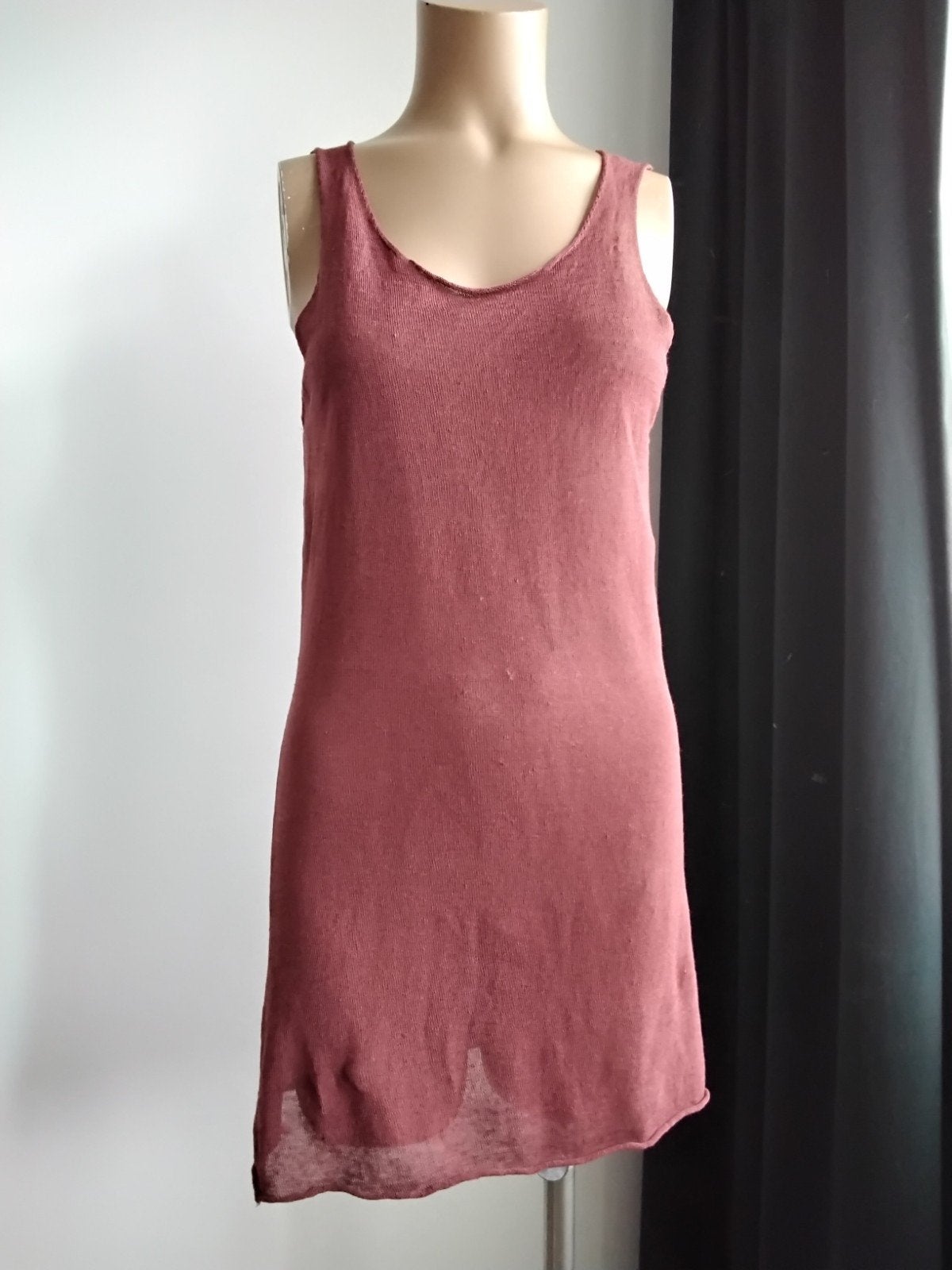 Sarah Pacini linnen top, maat One Size, rood, Maat 38/40 (M), Sarah Pacini, Ophalen of Verzenden, Zo goed als nieuw