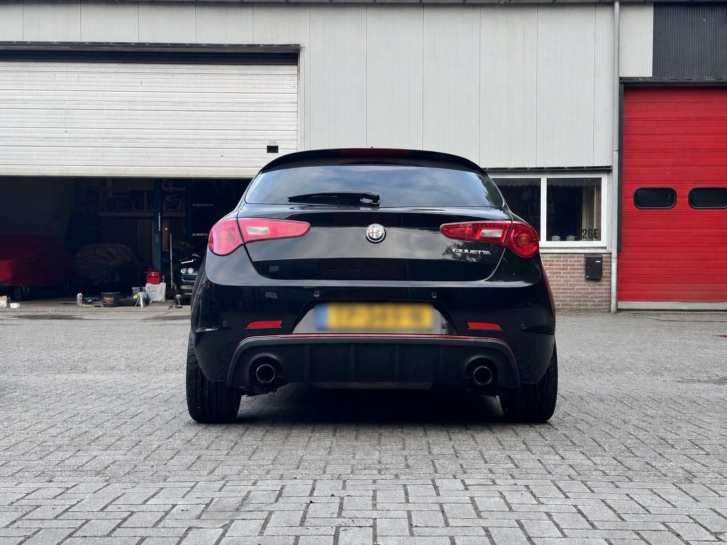Dubbele uitlaat Alfa Romeo Giulietta Veloce/QV zwarte tips, Ophalen, Gebruikt, Alfa Romeo