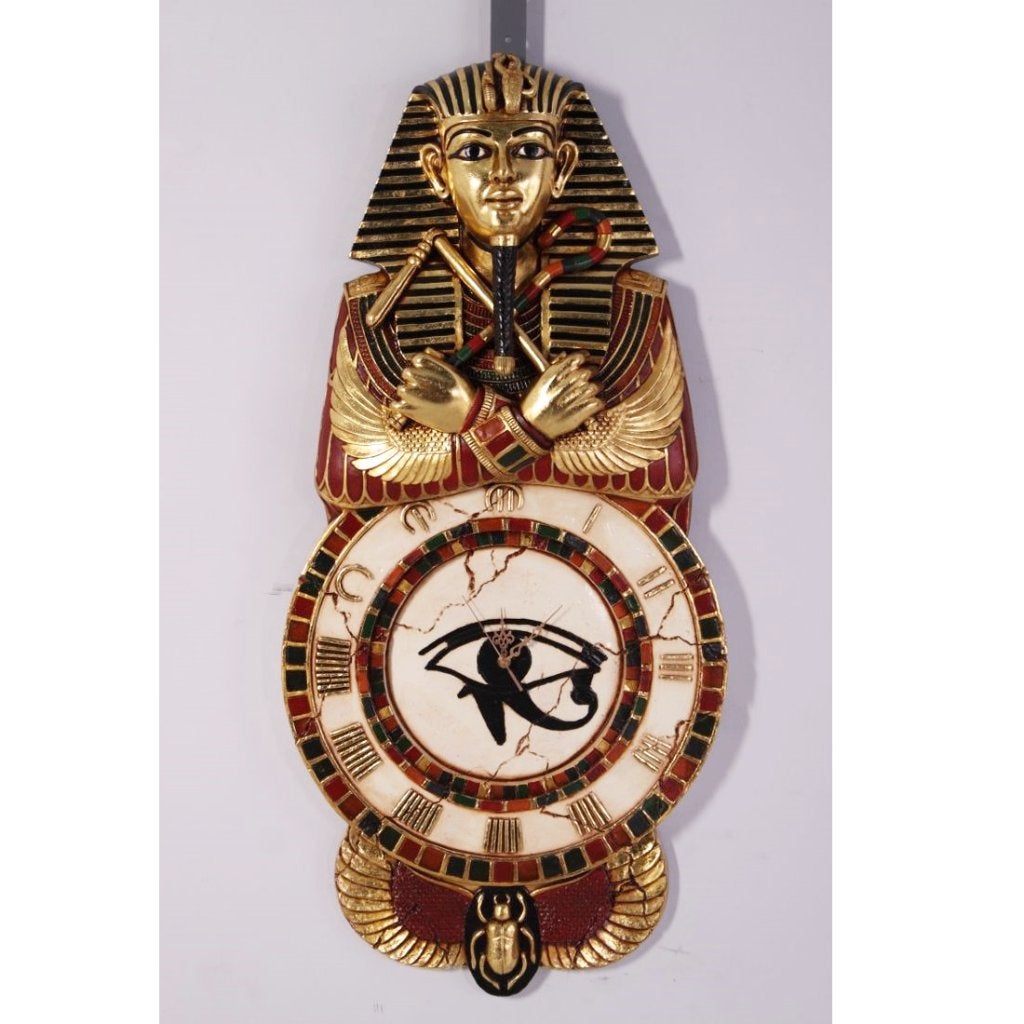 Egyptische Wandklok – Egypte klok Hoogte 102 cm, Ophalen, HorecaBeelden, Overige typen, Nieuw