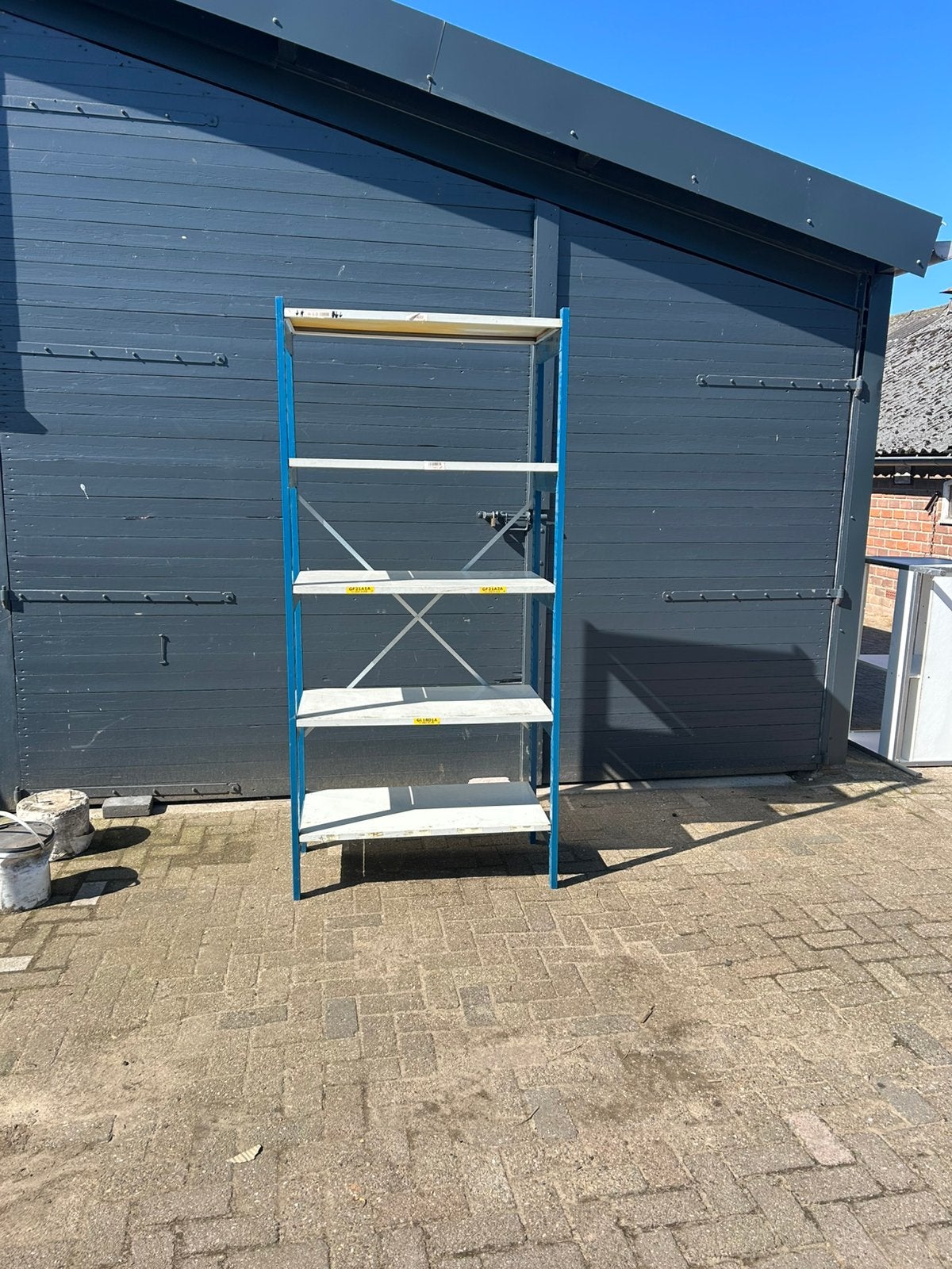 15 meter legbordstelling stelling opruiming, Doe-het-zelf en Verbouw, Steigers, Ophalen of Verzenden, Zo goed als nieuw, Overige typen