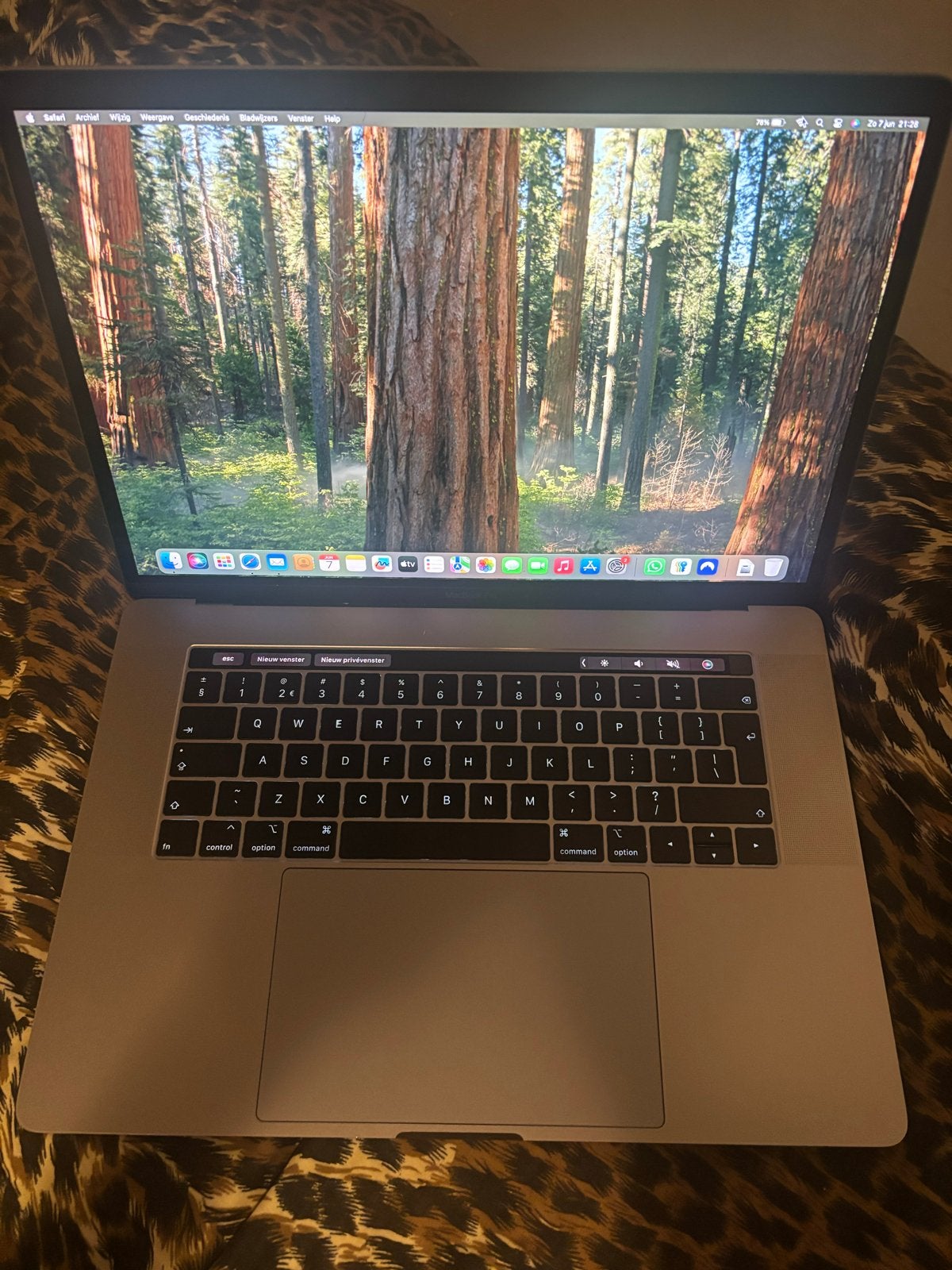 Snelle Apple MacBook Pro 15" 2019 | i7 | 16GB RAM | Sequioa, MacBook Pro, Gebruikt, 256 GB, 2 tot 3 Ghz
