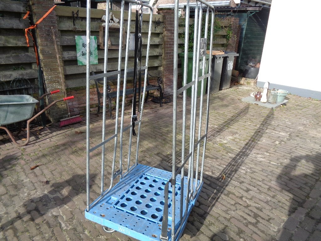 Rolcontainer /Kunststof/ 2x wand, 100 liter of meer, Ophalen, Gebruikt, Transportkar