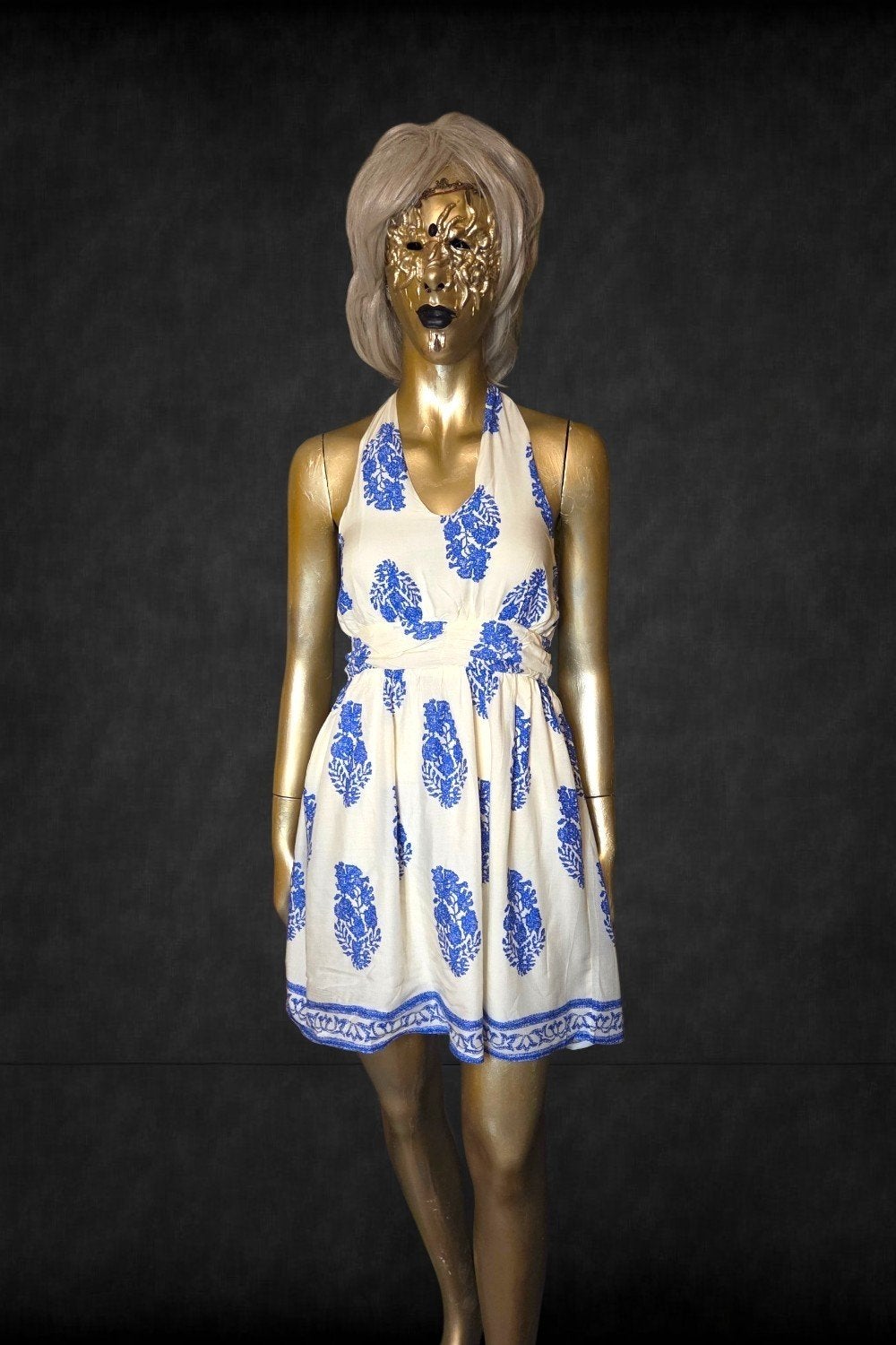 Zomerjurk met Elastische Rug - Nieuw (Past Maat M/L), Maat 38/40 (M), Wit, Nieuw, Ophalen of Verzenden