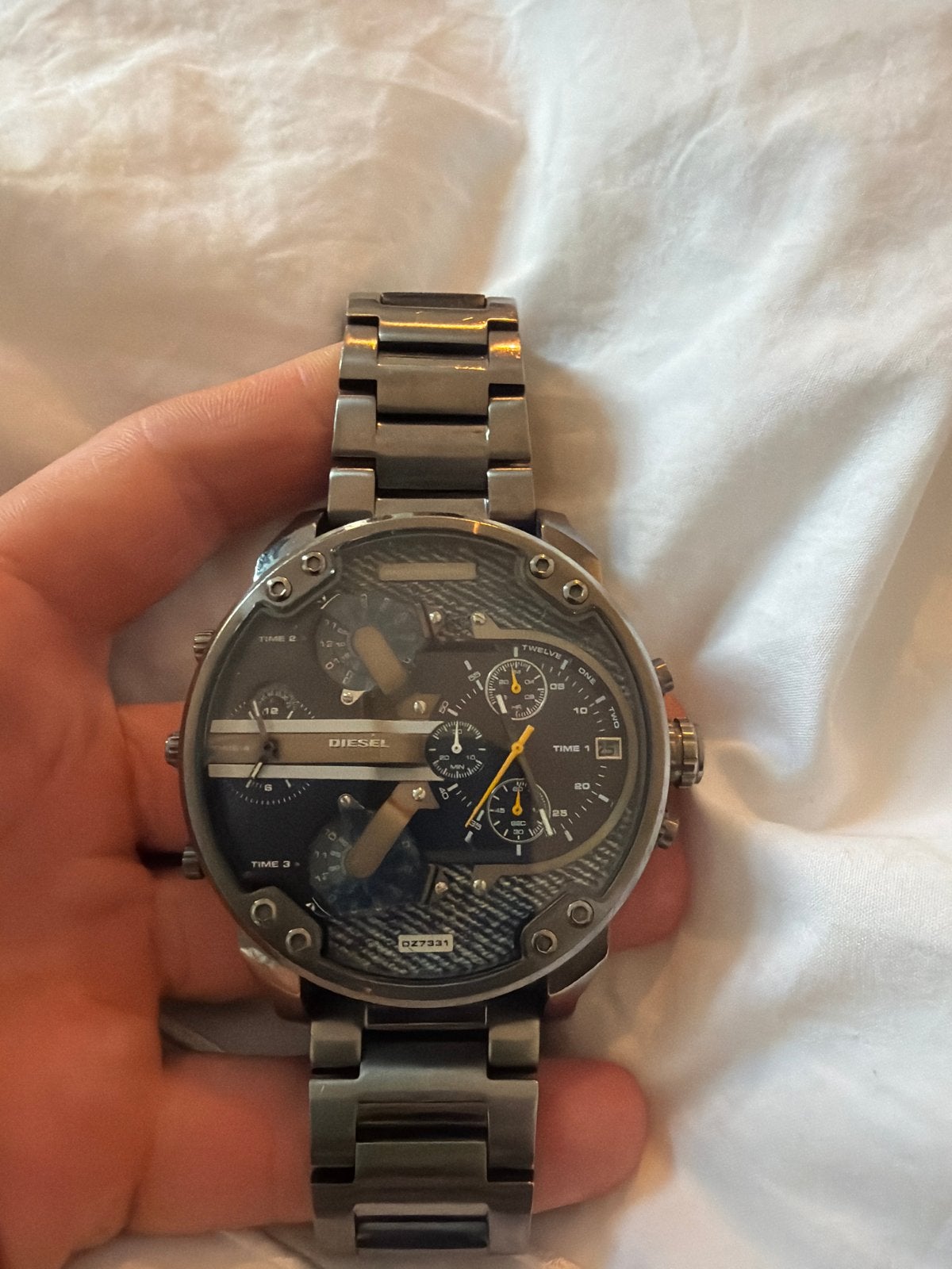 Diesel Herenhorloge mr daddy 2.0, Ophalen of Verzenden, Gebruikt, Staal, Polshorloge