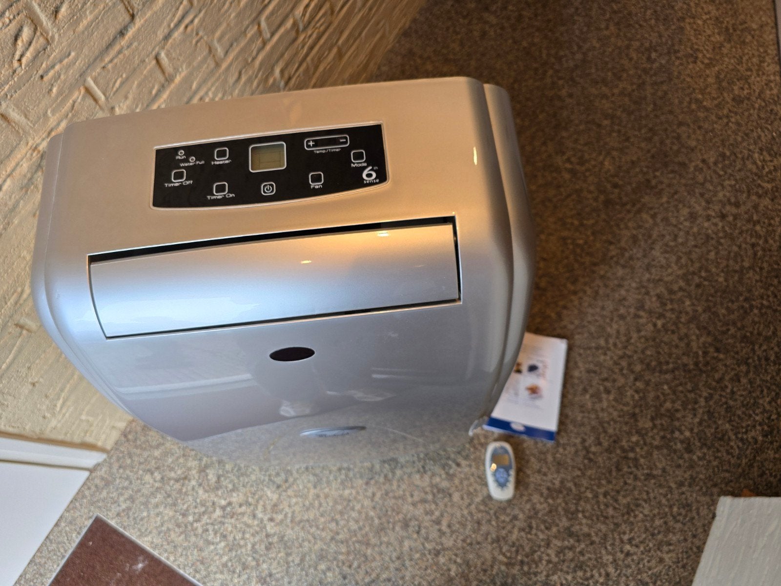 Whirlpool Mobiele Airco met Afstandsbediening, Ophalen, Gebruikt, Koelen en Ontvochtigen, Afstandsbediening