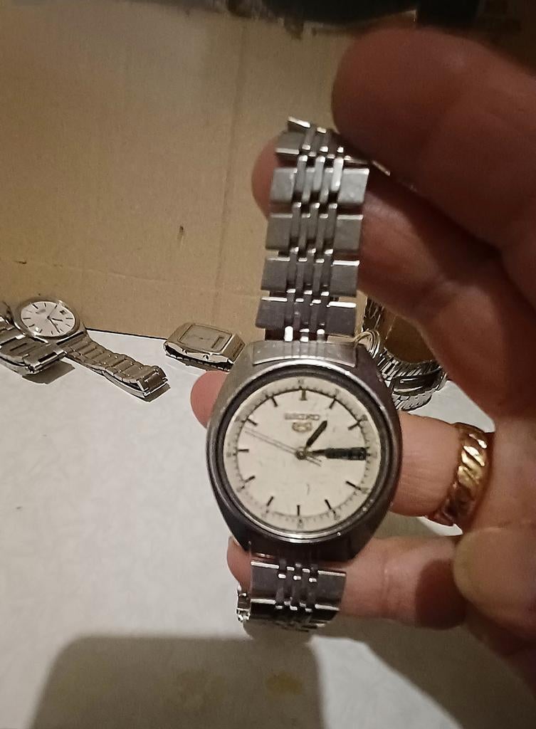 Seiko vintage horloge dag/datum ophalen Amsterdam, Sieraden, Tassen en Uiterlijk, Ophalen of Verzenden