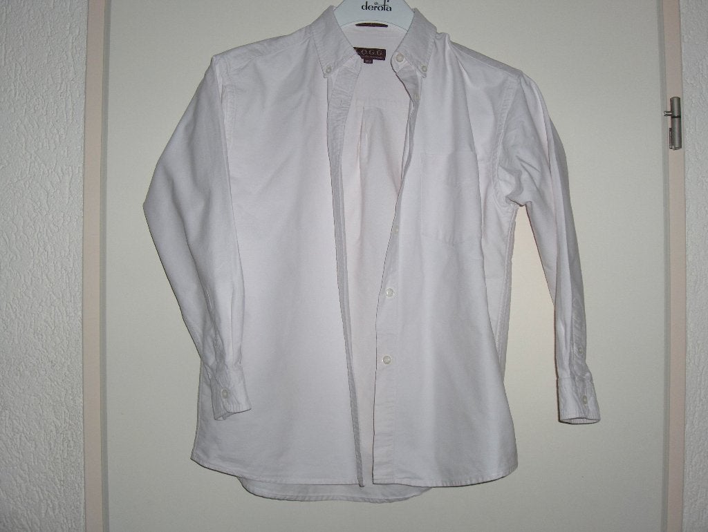 Dik breed roze katoenen college blouse LOGG H&M mt 152 prima, Kinderen en Baby's, Kinderkleding | Maat 152, Gebruikt, Meisje, H&M