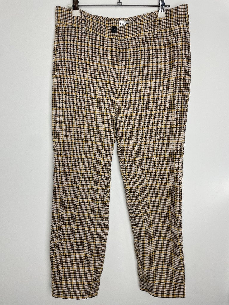 Co’Couture geel geruite pantalon high waist maat M, Vaerkstedsvej 11, 6000 Kolding (Denemarken), Geel, Co'couture, Ophalen of Verzenden