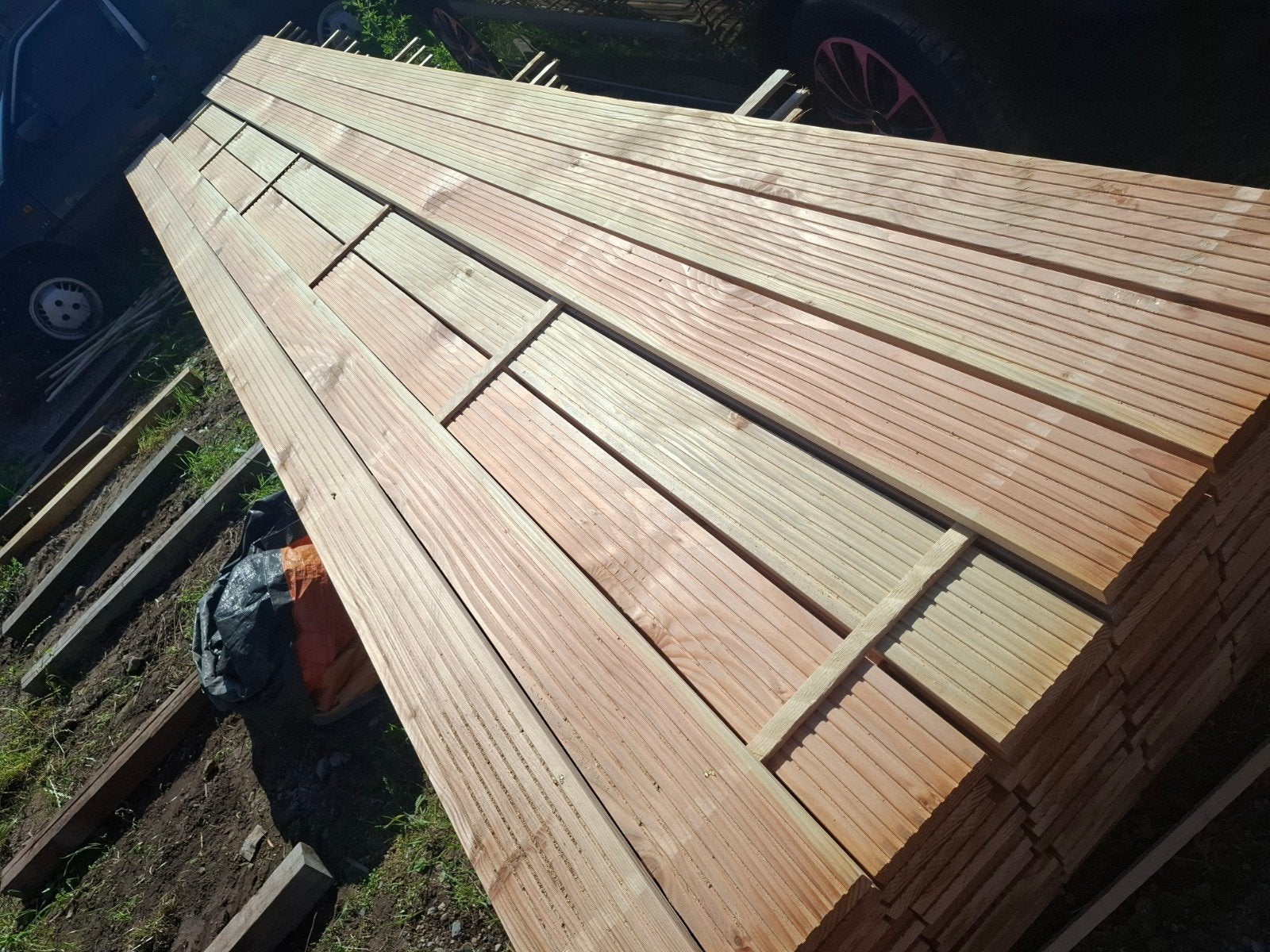 Douglas vlonderplanken 5 meter bezorgen mogelijk, Ophalen, Nieuw, 250 cm of meer, Planken