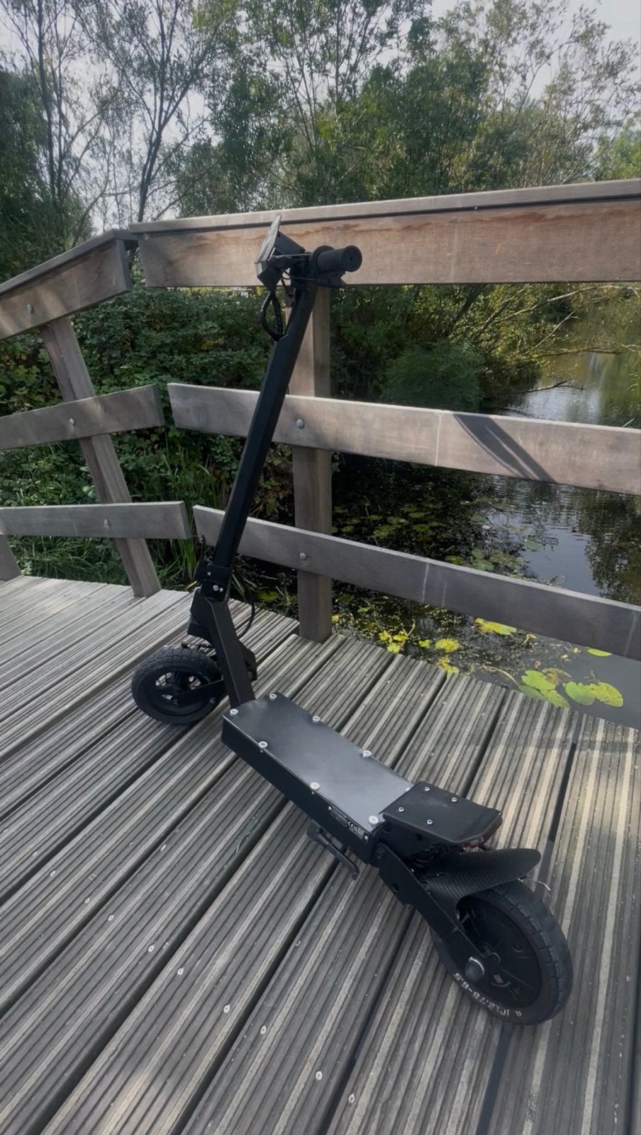 Custom G2 E-step - Zwart met Carbon Deck, Ophalen of Verzenden, Nieuw, Elektrische step (E-scooter)