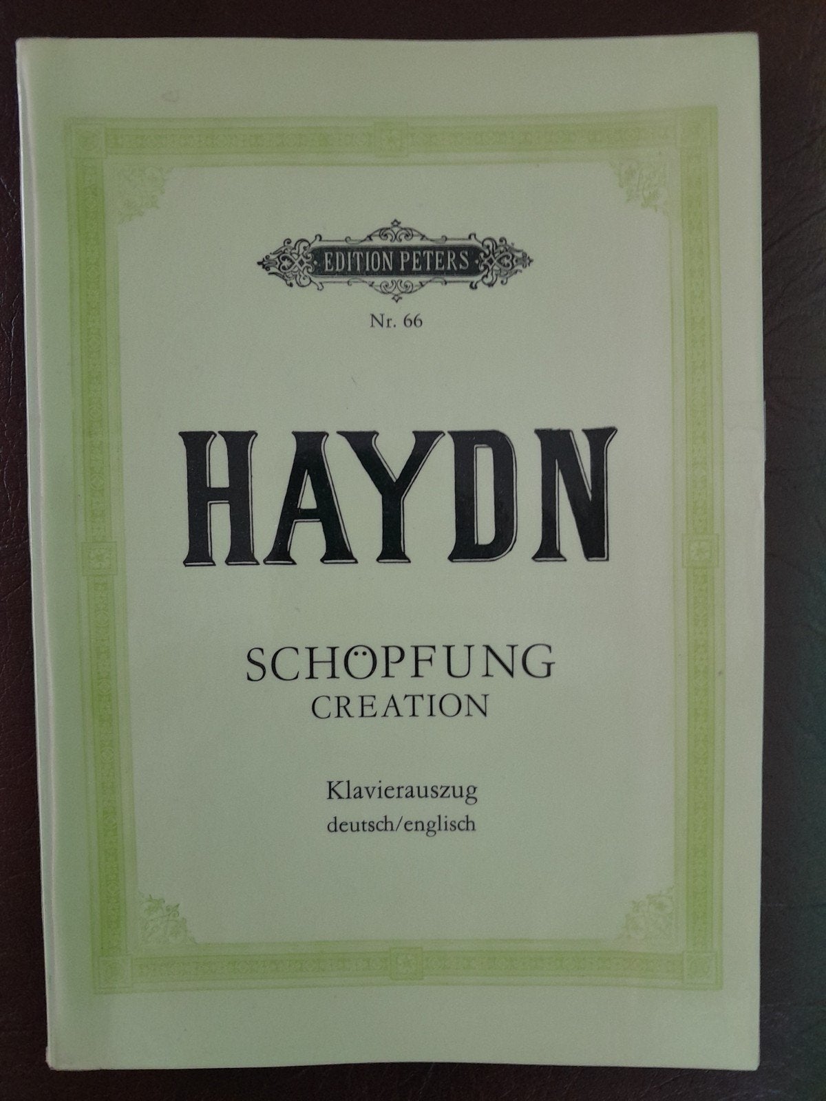 Haydn, Schöpfung, Klavierauszug, Ophalen of Verzenden, Zo goed als nieuw, Artiest of Componist, Klassiek