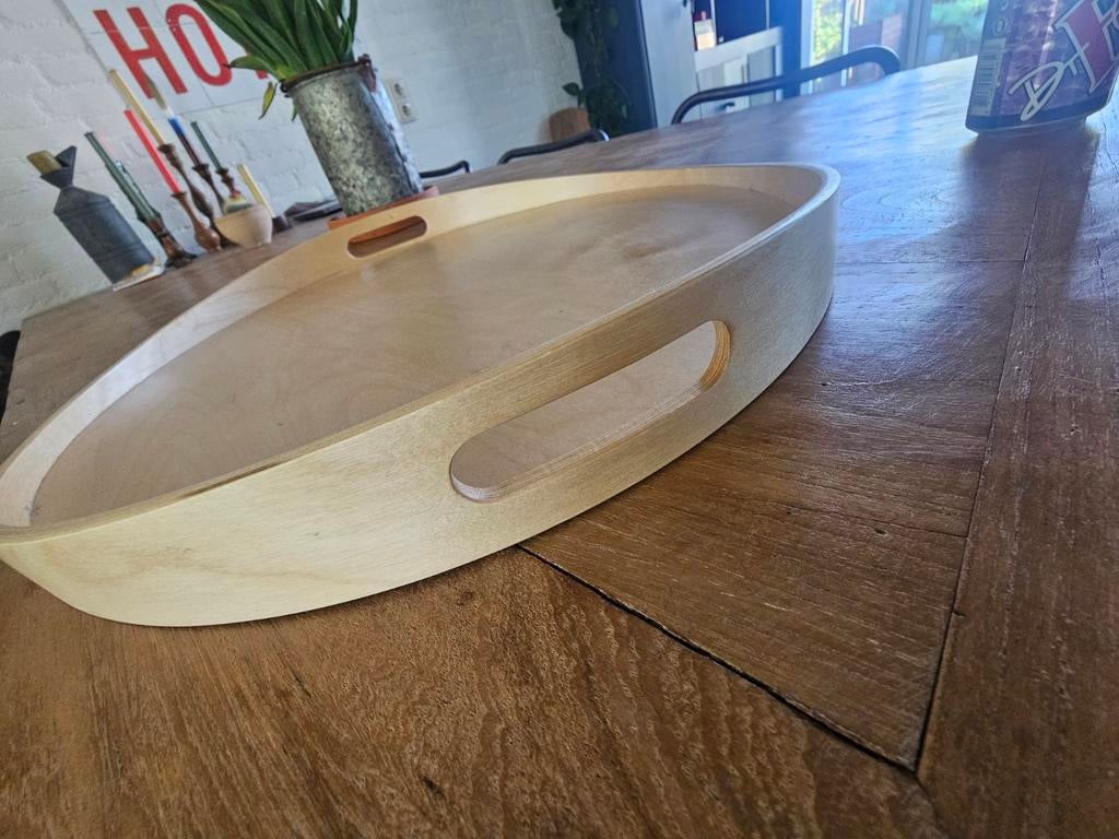 IKEA Skala dienblad - berkenhout, ovaal, Ophalen, Zo goed als nieuw, Ovaal, Hout