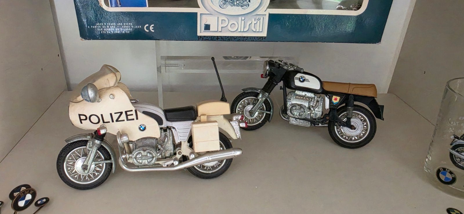BMW R75/5 modelmotorfietsen uit verzameling, Overige merken, Ophalen of Verzenden, Zo goed als nieuw, Groter dan 1:32