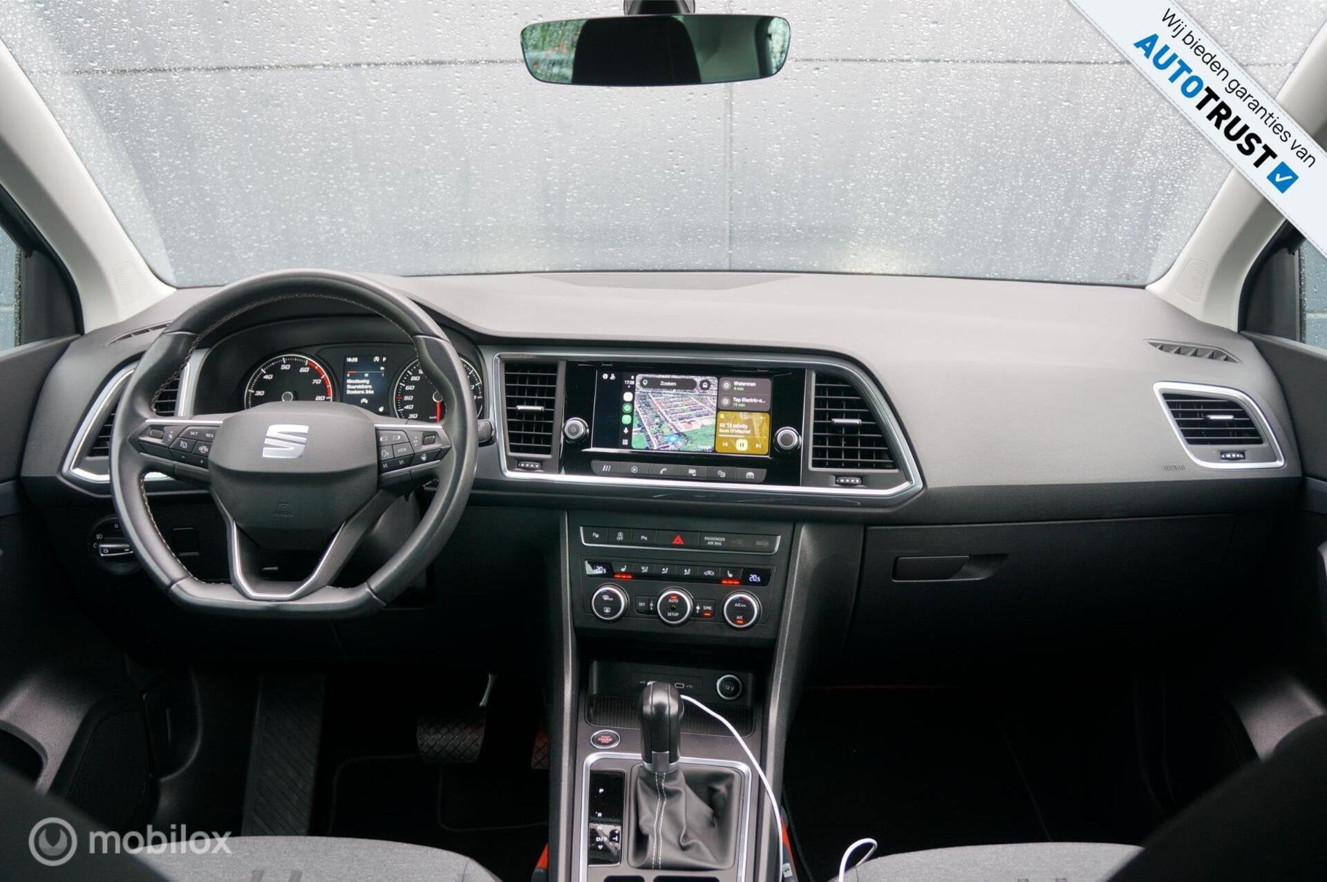 Seat Ateca 1.5 TSI Style DSG Business Intense Apple Android, 4 cilinders, Ateca, Zwart, Bedrijf