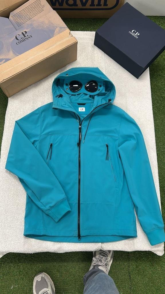 C.P. Company C.P. Shell-R Jas Goggle Windbreaker Regen, Blauw, Nieuw, Ophalen of Verzenden, Stoneisland@stoneisland.com