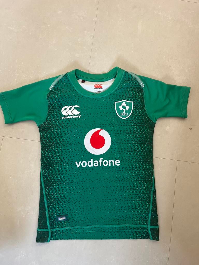 Iers Rugby Shirt Canterbury Vodafone - Maat 10 jaar, Ophalen of Verzenden, Gebruikt, Jongen of Meisje