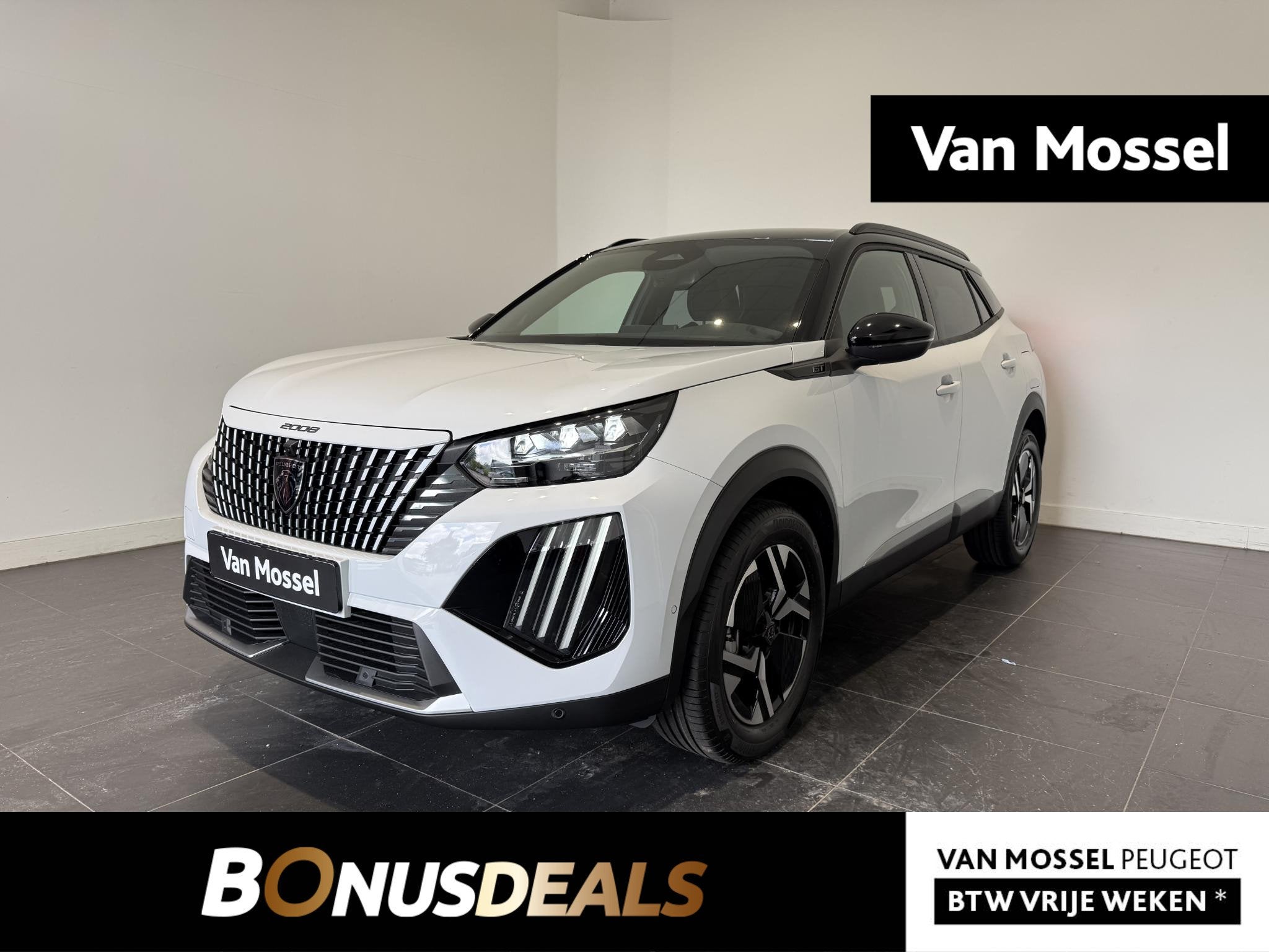 Peugeot 2008 1.2 Hybrid 145 GT | APPLE CARPLAY & ANDROID AUT, Auto's, Gebruikt, Euro 6, 1199 cc, Wit
