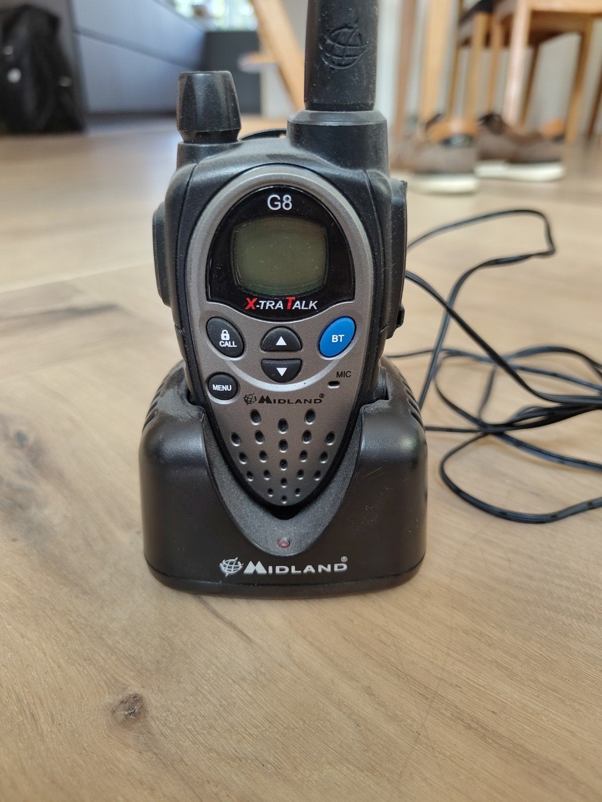 Midland G8 BT Motorportofoon met Oplader en stuurknop zenden, Gebruikt, Ophalen of Verzenden, Portofoon of Walkie-talkie, Handsfree-functie