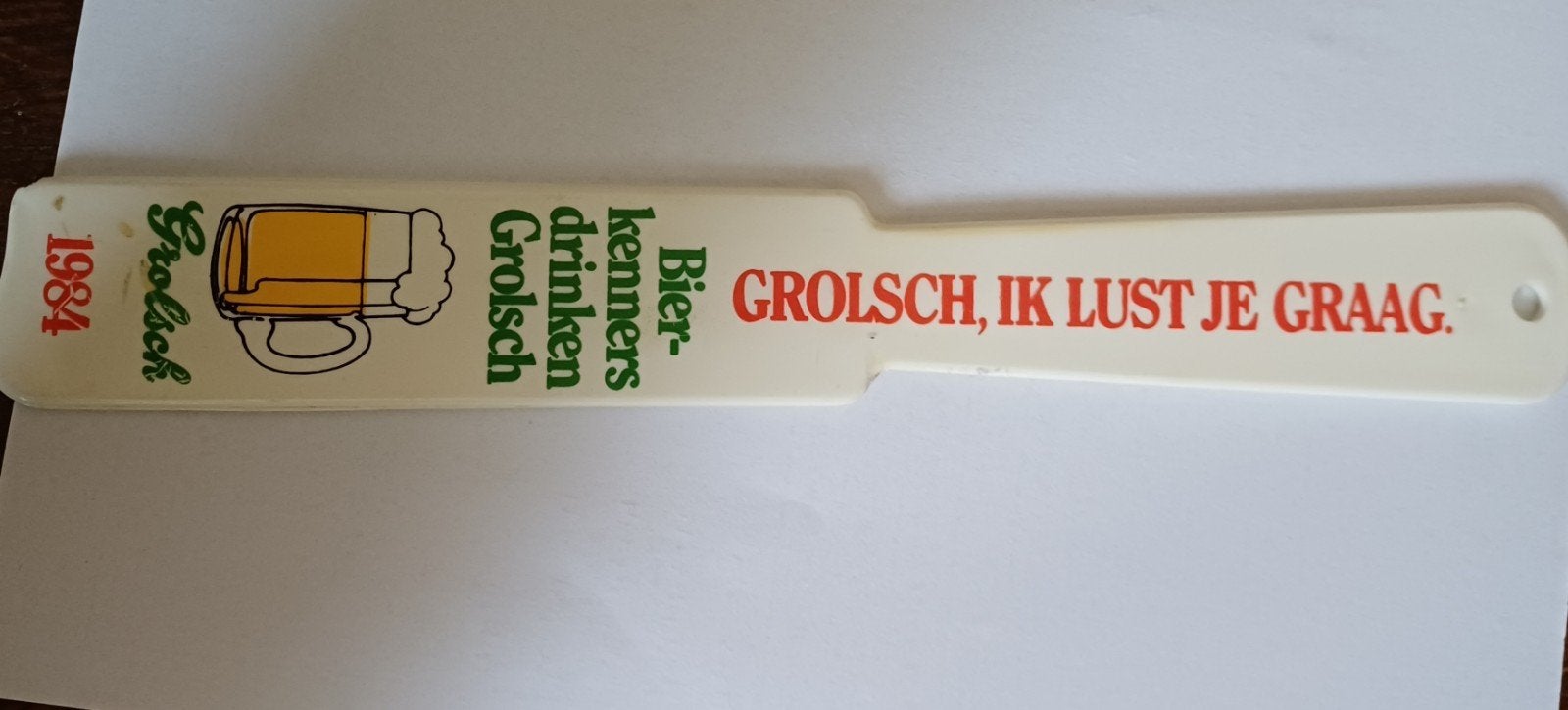 Vintage Grolsch Bier  1984, Ophalen of Verzenden, Gebruikt, Gebruiksvoorwerp