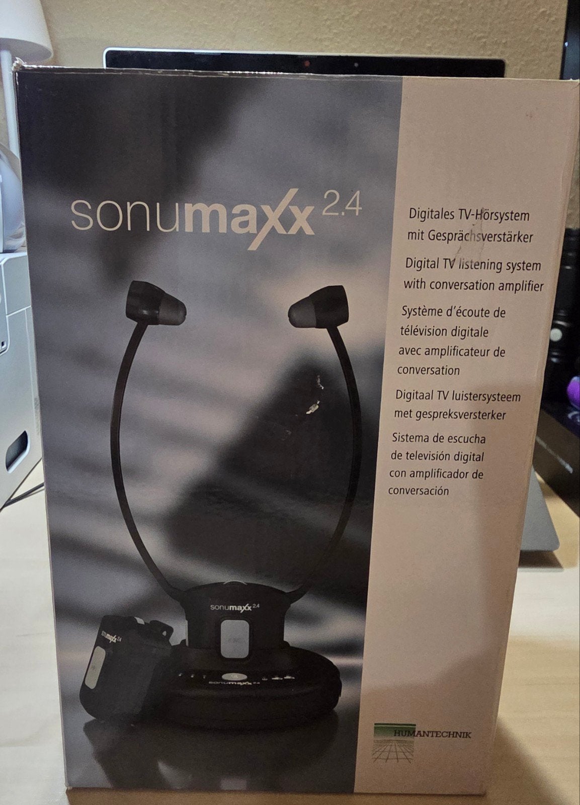 Sonumaxx 2.4 Digitale TV-luisterhulp met gespreksversterker, Overige merken, Ophalen of Verzenden, Zo goed als nieuw, Over-ear