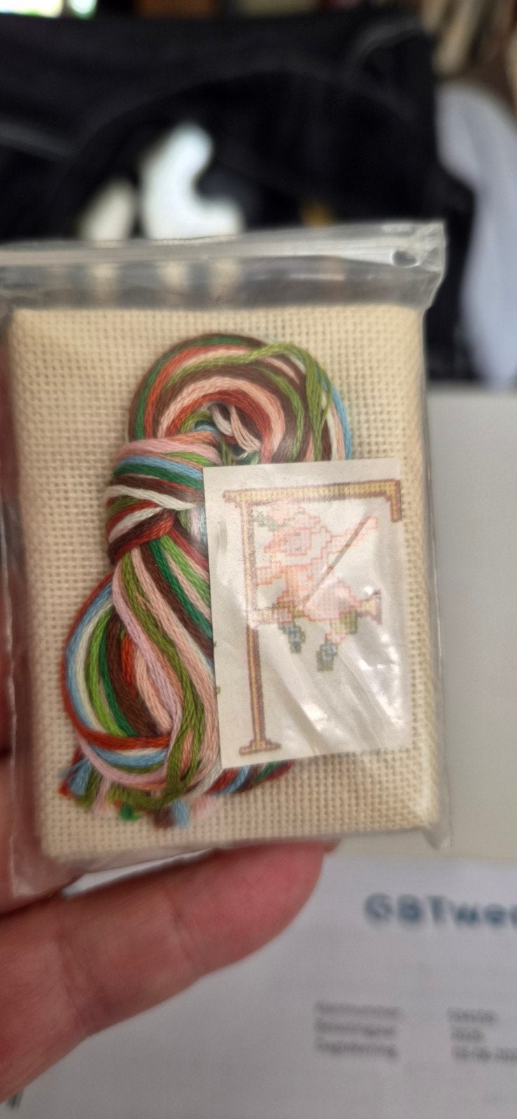 Borduurpakketjes: Vintage, Letter F, Letter T, Ophalen of Verzenden, Nieuw, Borduurpakket