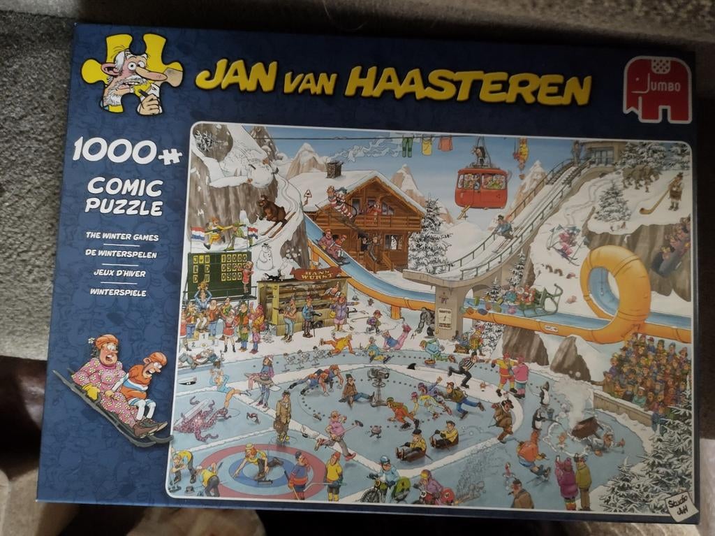 Jan van Haasteren de Winterspelen, Ophalen of Verzenden, 500 t/m 1500 stukjes, Zo goed als nieuw
