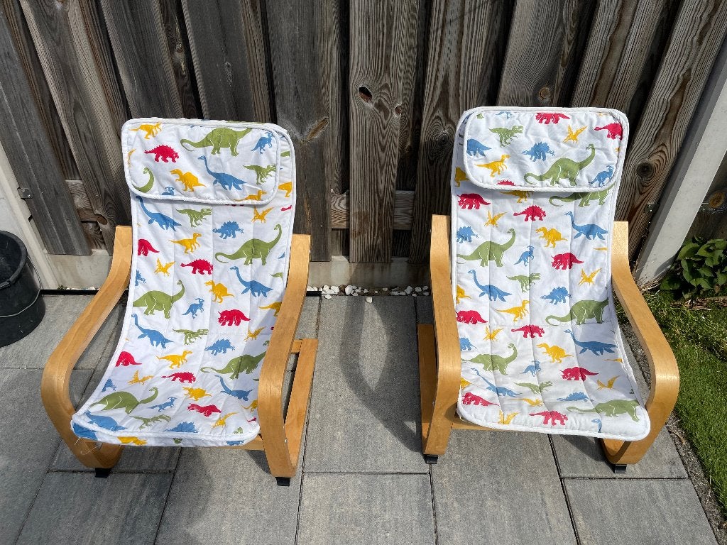 POÄNG Kinderfauteuil 2x, Ophalen, Gebruikt, Overige typen