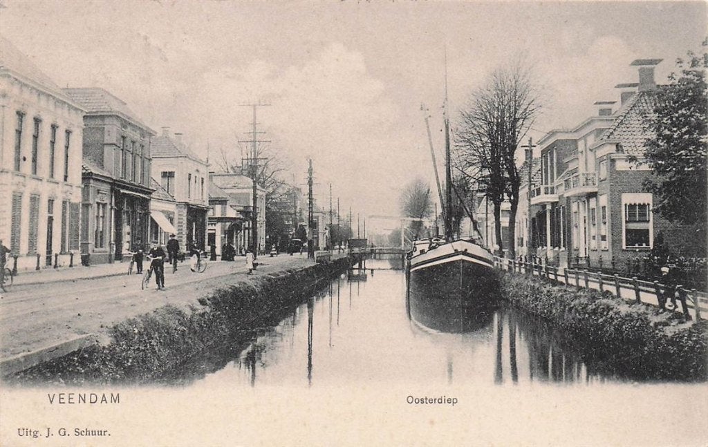 702-394-009 Veendam Oosterdiep, Verzenden, Voor 1920, Groningen