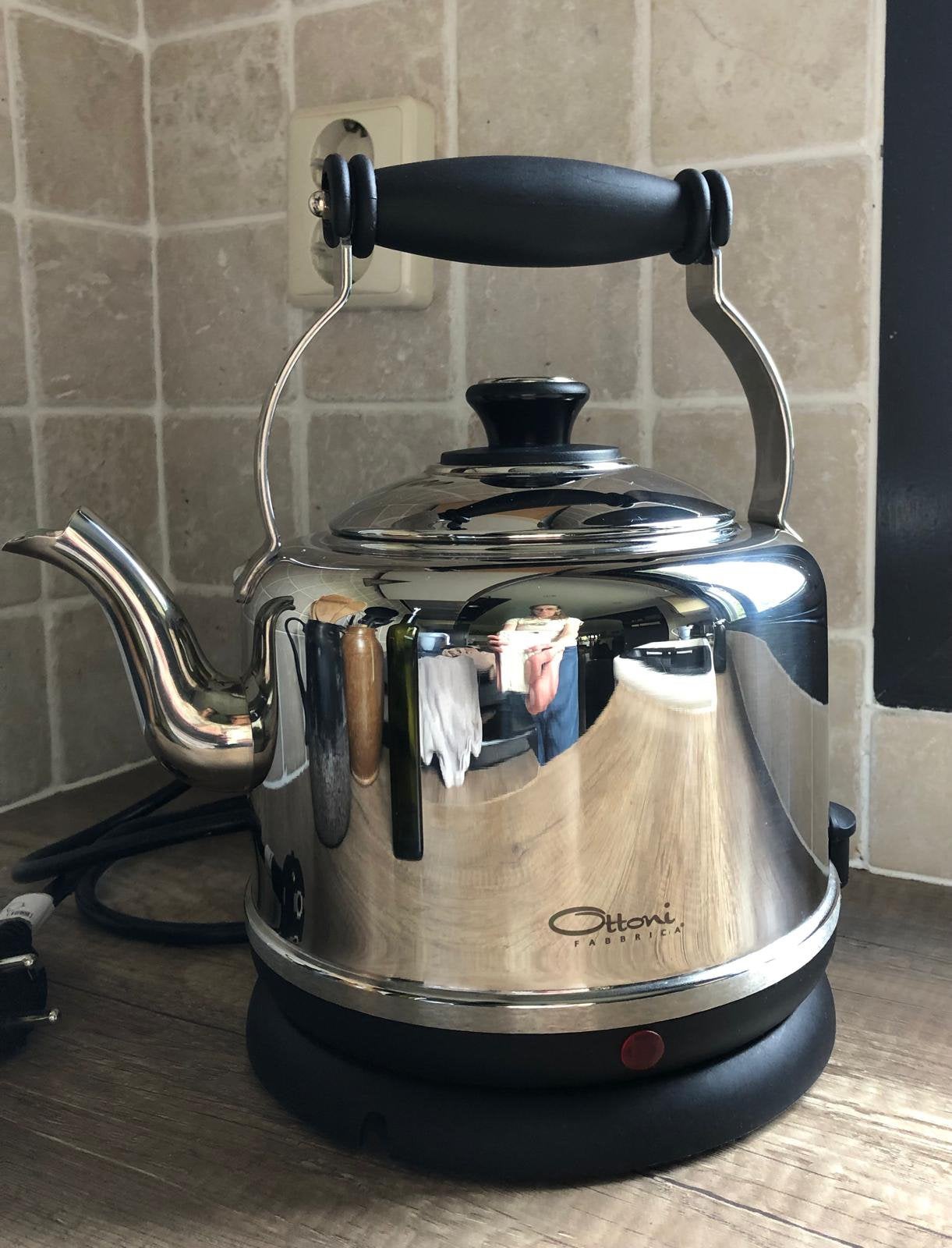 Waterkoker Ottino Fabbrica, 1 tot 2 liter, Ophalen of Verzenden, Zo goed als nieuw