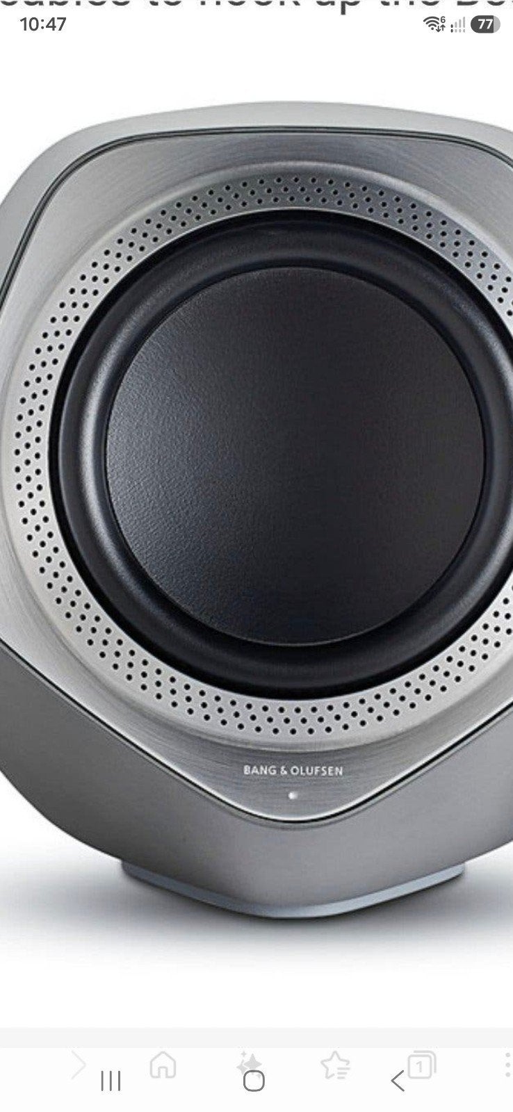 Bang & Olufsen BeoLab 19 Subwoofer (oud model), 150 watt of meer, Gebruikt, Subwoofer, Ophalen of Verzenden