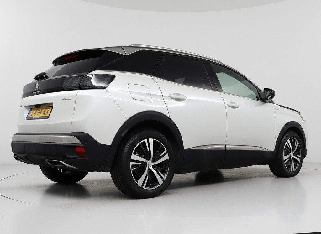 Peugeot 3008 1.6 HYbrid 225 GT, OrigNL - 1e Eig. | DAB+ | Ca, Auto's, Peugeot, 12 maanden, Leder en Stof, Wit, Origineel Nederlands