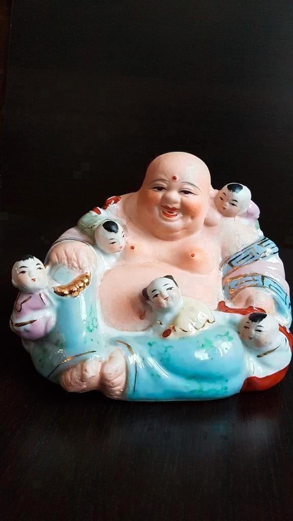 Uongfi Boeddha Delicaat Chinees porselein Kleurrijke Nr.2, Antiek en Kunst, Antiek | Porselein, Ophalen of Verzenden