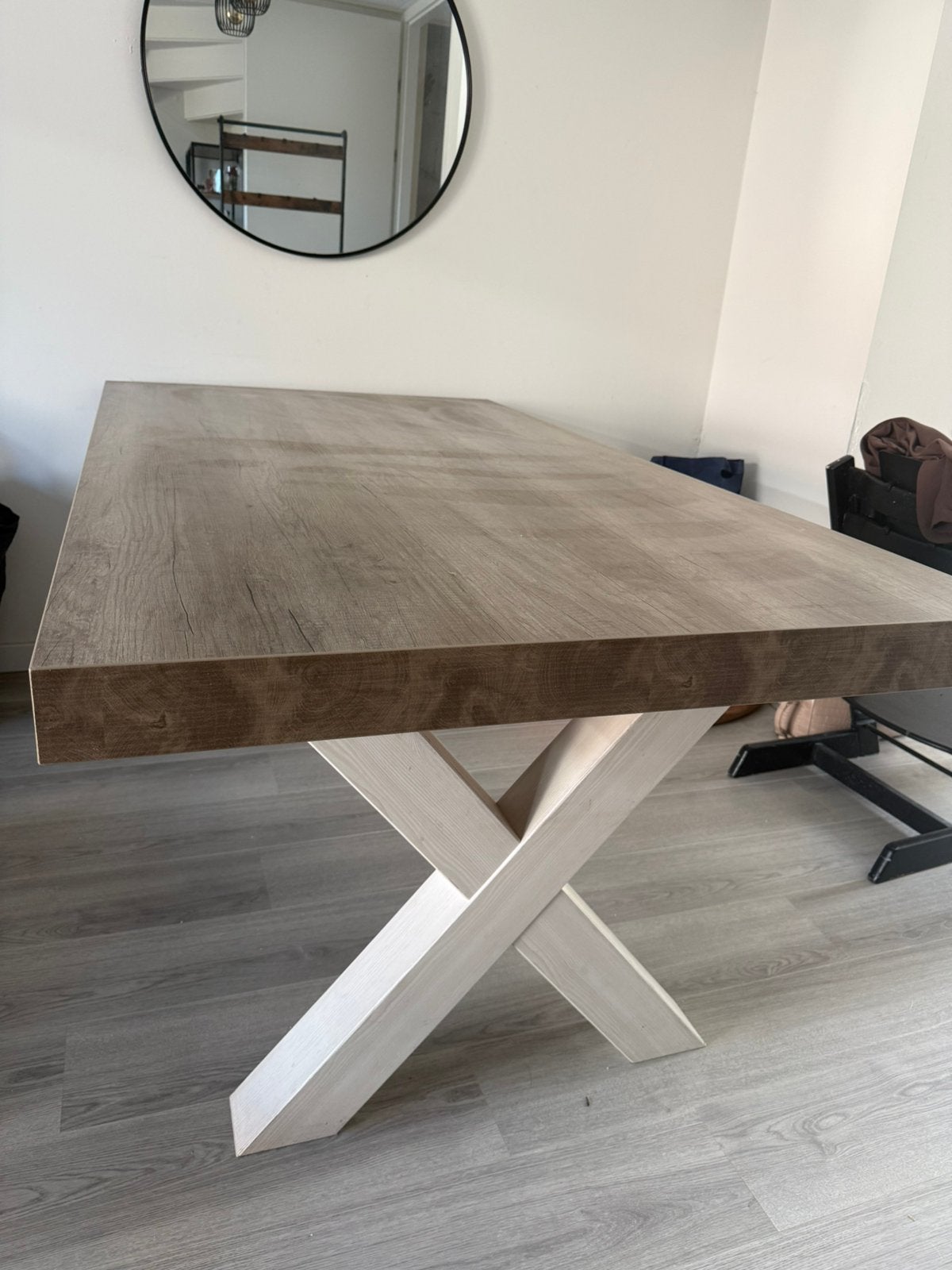 Eettafel, Ophalen, Zo goed als nieuw, Rechthoekig, 100 tot 150 cm