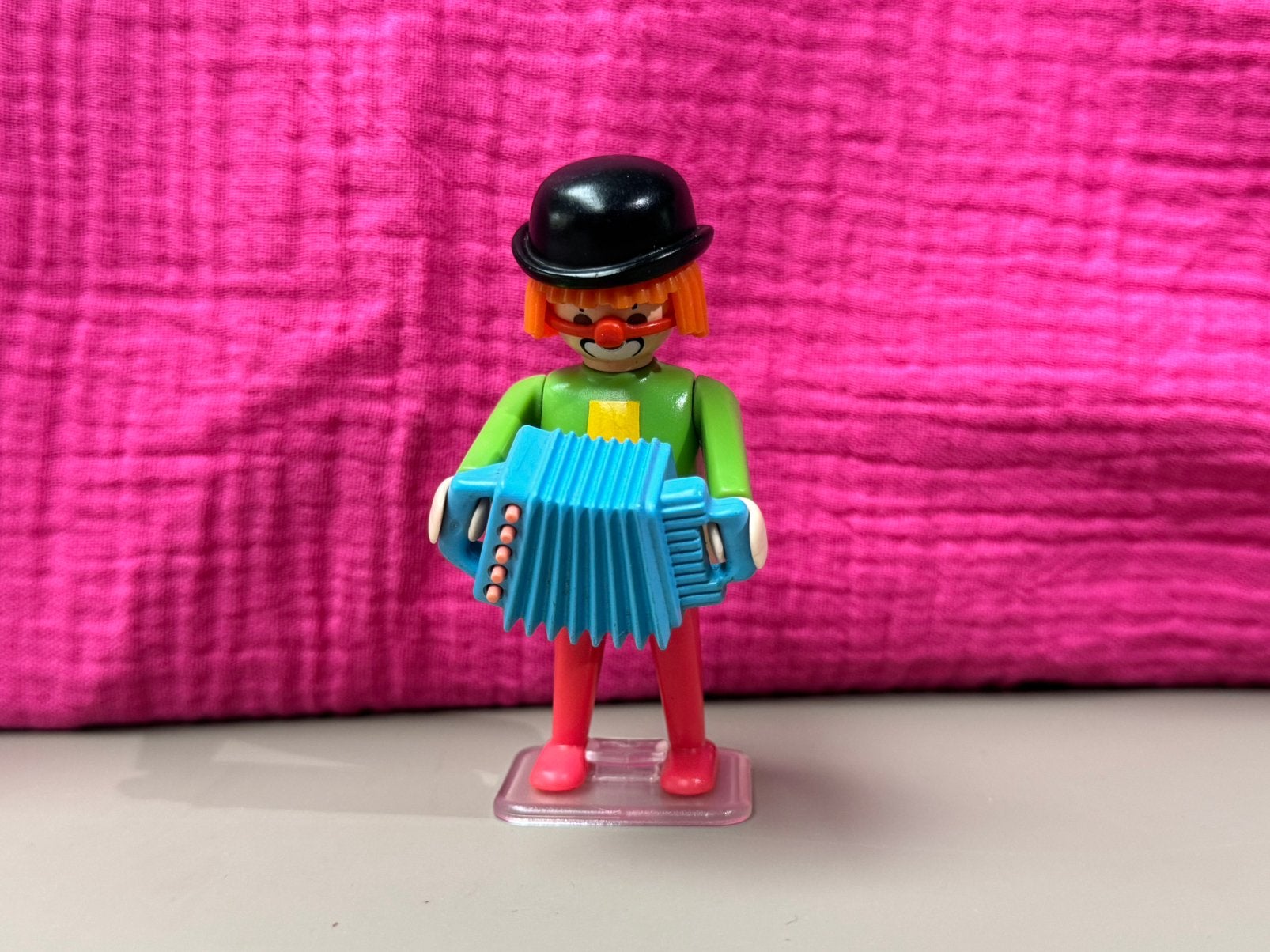 Vintage Playmobil Clown met Accordeon (Set 3319) - 1987, Kinderen en Baby's, Gebruikt, Complete set, Fantasy, Ophalen of Verzenden