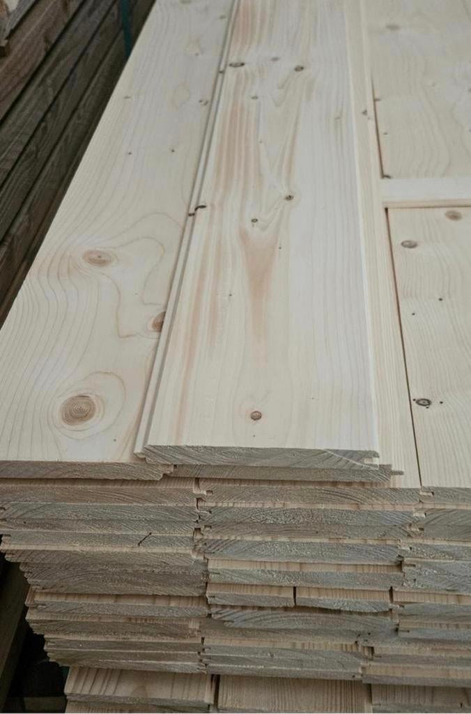 Te koop mooie vuren vellingdelen groef en veer planken €1,89, Tuin en Terras, Palen, Balken en Planken, Ophalen of Verzenden, Nieuw
